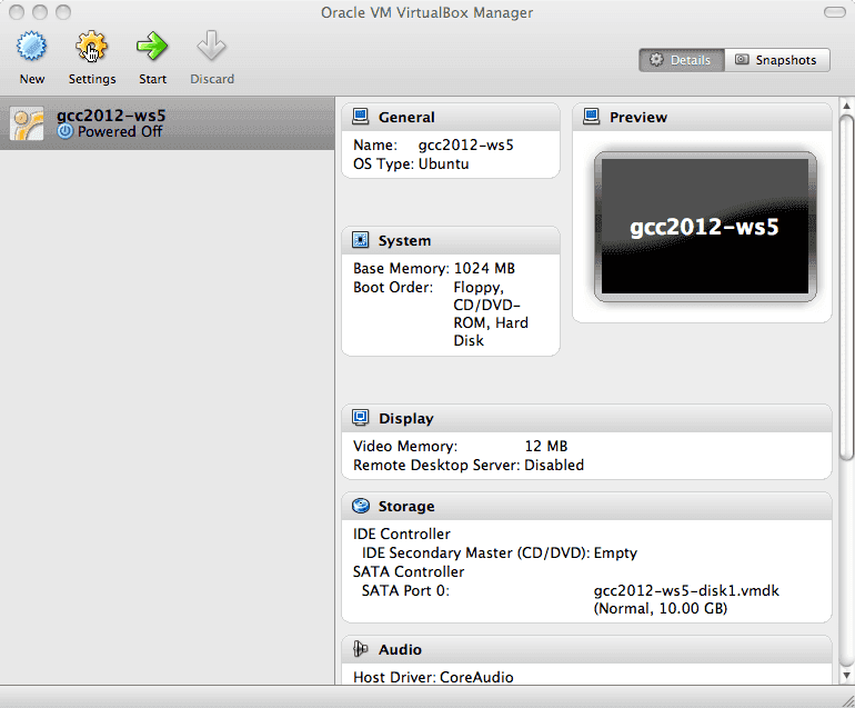 VM settings; click to enlarge