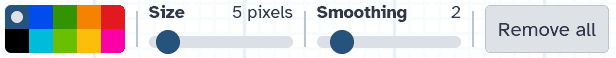 the context aware top portion of the editor toolbar