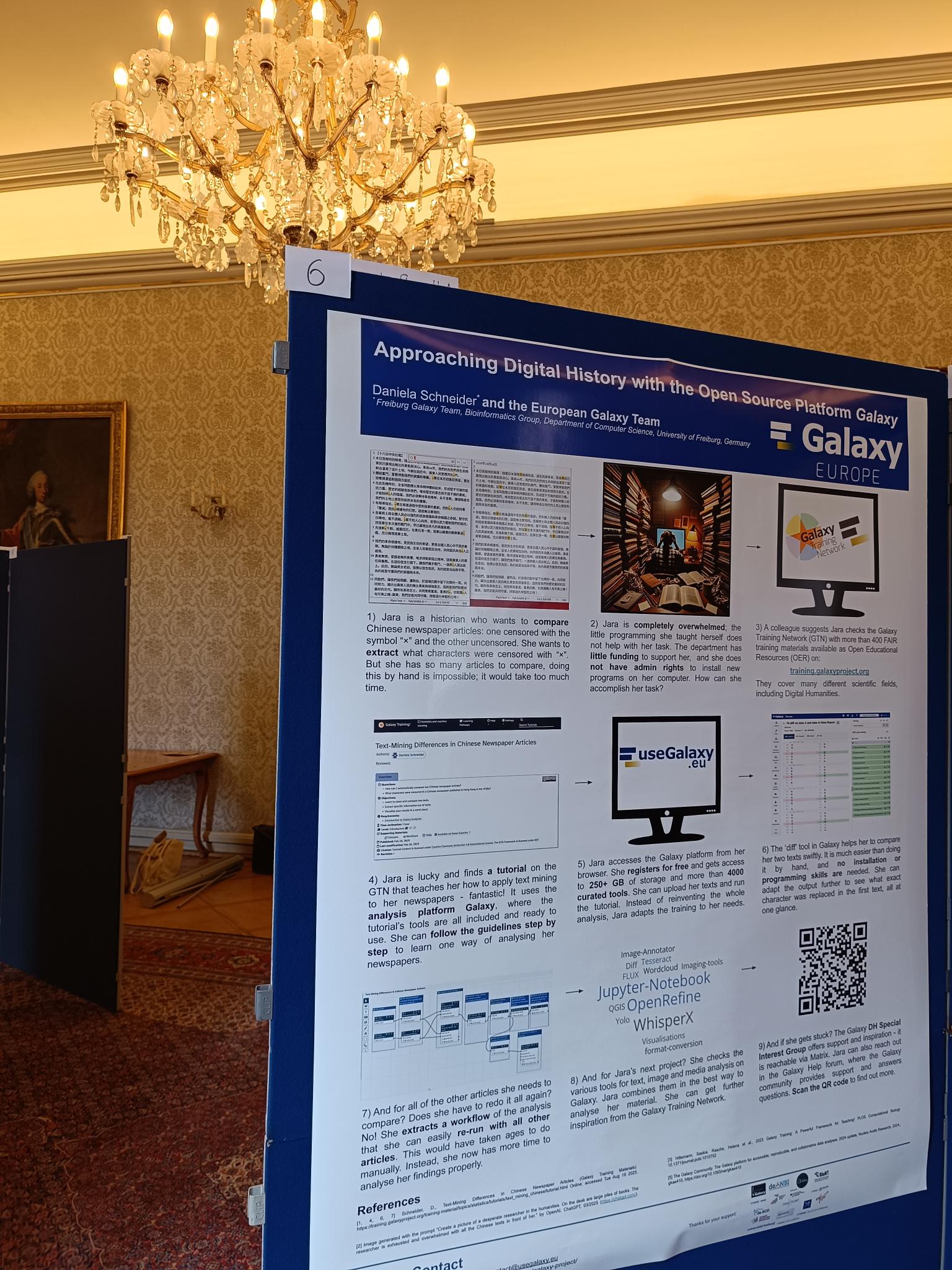 The Galaxy Freiburg Poster at the Historikertag 2025